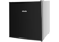 Abode Table Top Mini Freezer Black Freestanding 31 Litre Capacity with Reversible Door, 4 Star Freezer Rating, Adjustable Fee