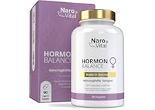 Hormone Balance Women Complex with Monk Pepper, Myo Inositol & Yam Root High Dose for Cycle, PMS, PCO, Menopause Menopause, 9