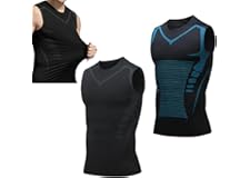 Maynox Compression Shirt, Maynox Vitaboost Shirt, Vitaboost Compression Shirt, Ionic Shaping Sleeveless Shirt for Men