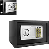 Schwarz-Tresor Safe Elektronischer Safe Wandtresor Geldtresor Bodentresor Möbeltresor Hotelsafe Mini Tresor Stahlsafe 2 Schlü