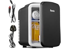 Mini Fridge 4 Litre, 6 Can Portable AC+DC Power Cooler & Warmer, Portable Small Fridge for Bedrooms, Cars, Offices, Skincare,