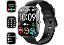 Reloj Inteligente Hombre Mujer, 1.91'' Smartwatch con Llamadas Bluetooth, 110+ Deportivos Pulsera Actividad con Pulsómetro/Mo