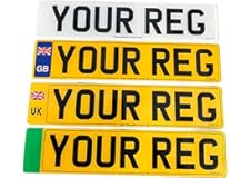 Printed Number Plate - Front/Rear/Pair Car Number Plates - Road Legal/MOT Compliant Registration Plates For Cars, Vans & Truc