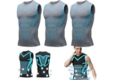 Vitaboost Vest Compression Shirt, Maynox Vita Bboost Vest, Shapewear Vest Version Ionic Shaping Sleeveless Shirt Men Comforta