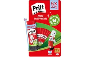 Pritt Colla Stick, Colla per Bambini Sicura e Affidabile, Colla Pritt per Lavoretti e Fai da Te, con Una Tenuta Forte per Uso