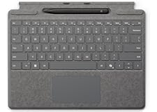 Microsoft Surface Pro Keyboard with Surface Slim Pen | Platinum | Compatible with Surface Pro (11th Edition), Surface Pro 9 &