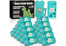 RDDAIPE Sacchetti Cane Cacca 520 Pezzi (26 Rotoli) con 1 Dispenser, Sacchetti per Cani, Sacchetti per Escrementi di Cane, Sac