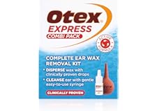 Otex Express Combi Pack, Clinically Proven Ear Wax Removal Kit with Drops and Bulb Syringe For Excessive, Hardened Ear Wax,10