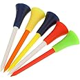 110Pcs Plastic & Rubber Cushion Top Golf Tees 83mm Fast Dispatch