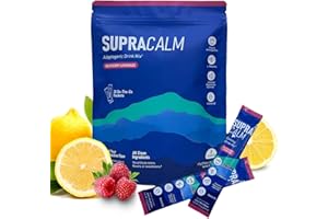 Laclassic Supercalm Powdered Drink Mix, Raspberry Lemonade, L Theanine,Ksm-66 Ashwagandha,Magnesium Glycinate, Vitamin D 3,Su