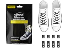 Xpand No Tie Shoelaces System with Elastic Laces - One Size Fits All Adult and Kids Shoes