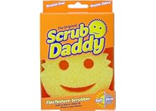 Scrub Daddy Flex Texture Cleaning Sponge, Original Yellow 4 1/8 inches