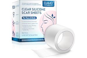 Silicone Scar Tape Roll, Silicone Scar Sheets, Scar Silicone Strips (2.5 x 150cm Roll-1.5M), Easy-Tear Gel Tape For Scar, Sof