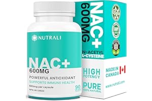 MAXIMUM POTENCY 600mg NAC Capsules (N-Acetyl-L-Cysteine) Supplement, Powerful Antioxidant, Glutathione Support, Liver Support