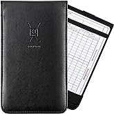 Handy Picks Leather Golf Scorecard Holder | Yardage Book Cover | Scorecard n Pencil Included