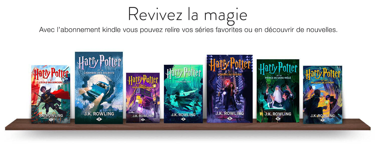 Avec l'abonnement kindle vous pouvez relire vos séries favorites ou en découvrir de nouvelles.