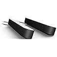 Philips Hue Smart Play Light Bar Base Kit, Black - White & Color Ambiance LED Color-Changing Light - 2 Pack - Requires Bridge