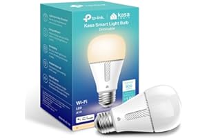 Kasa Smart Light Bulb KL110, LED Wi-Fi smart bulb works with Alexa and Google Home, A19 Dimmable, 2.4Ghz, No Hub Required, 80