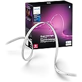 Philips Hue Indoor 33 Ft Smart LED Solo lightstrip Base Kit - 1 Pack - Control with Hue App - Works with Alexa, Google Assist