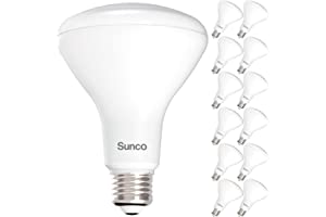 Sunco 12 Pack BR30 LED Bulbs, Indoor Flood Lights CRI93 11W Equivalent 65W 2700K White 850 Lumens, E26 Base, 25K Lifetime Hou