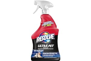 Resolve Ultra Pet Odor and Stain Remover Spray, Carpet Cleaner, 32oz (Pack of 1)