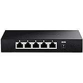 TRENDnet 5-Port Unmanaged 2.5G Gaming Switch, 5 x 2.5GBASE-T Ports, 25Gbps Switching Capacity, Backwards Compatible with 1000