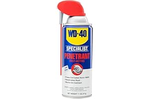 WD-40 Specialist Penetrant with Smart Straw, Penetrant for Metal, Rubber and Plastic Threads, Locks and Nuts, Industrial Stre