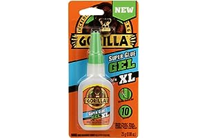 Gorilla Super Glue Gel XL, 25 Gram, Clear, (Pack of 1)