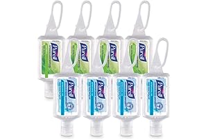 Purell Advanced Hand Sanitizer Variety Pack, Naturals and Refreshing Gel, 1 Fl Oz Travel Size Flip-Cap Bottle with Jelly Wrap