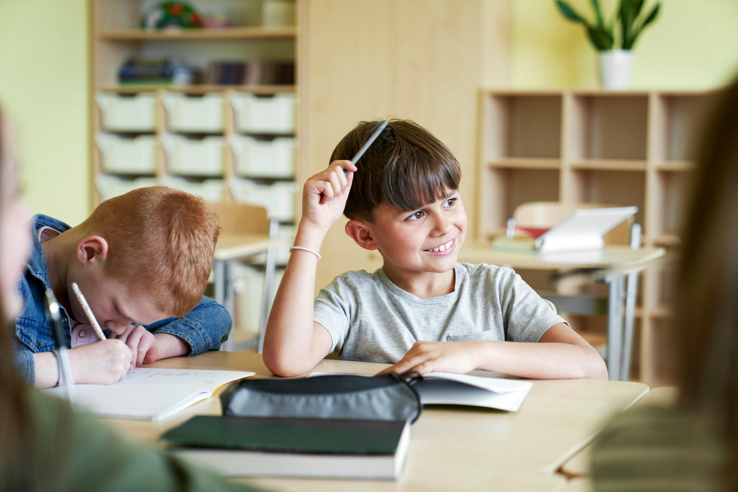 Niños en clase