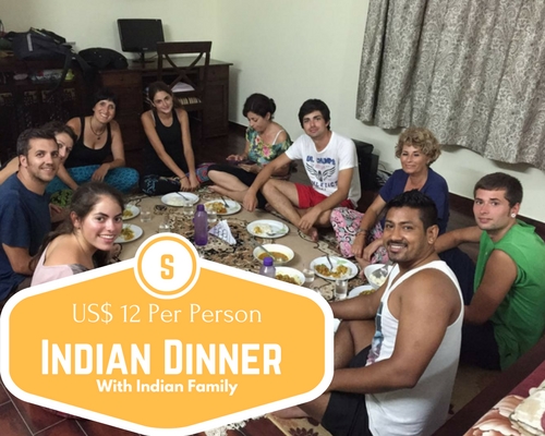 Dinner with an Indian family