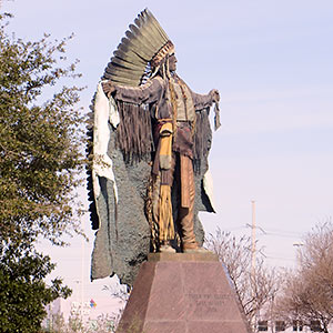 Statue of Chief Touch the Clouds, Reliant Arena, Reliant Park, Houston