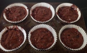 Low Fat Dark Chocolate Balsamic and Almond Cupcakes