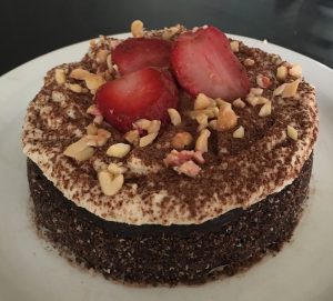 Coconut Peanut and Chocolate Tofu Cheesecake recipe