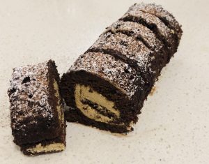 Cappuccino and Chocolate Roll Cake recipe