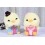 Cute Bowknot Couple Chicken Plush Toy 2pcs/Lot 19cm/7.5inch