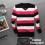 Fashionable Casual Stripes Style V-Neck Long-Sleeved Knitwear (1504-DT5)