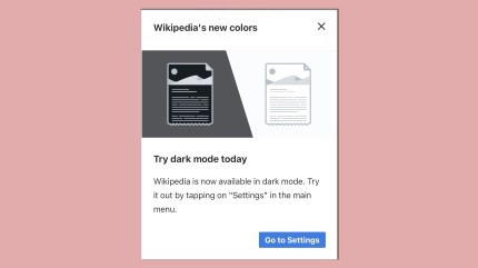 How to enable Wikipedia’s dark mode