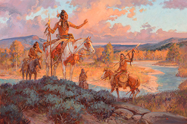 Loinclothed hobby; Obrázek dne - the picture od the day - ’awa rel - Roy Andersen, A Blackfoot Lance