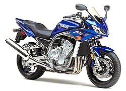 Blue Yamaha FZ1