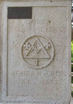 Glen Rose, Texas - Somervell County courthouse cornerstone