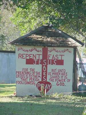 Waelder Texas Religious Sign