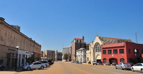 Texarkana Downtown State Line Street Scene