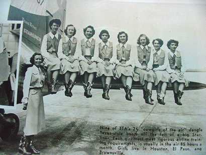 Trans-Texas Airways' "Cowgirls of the Air"