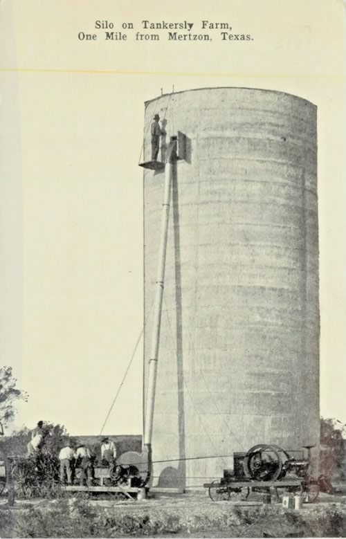 Mertzon Tx Tankersly Farm Silo 