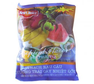 Thạch rau câu New Choice hương vị trái cây nhiệt đới gói 300g