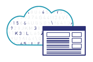 Cloud Application Encryption Icon