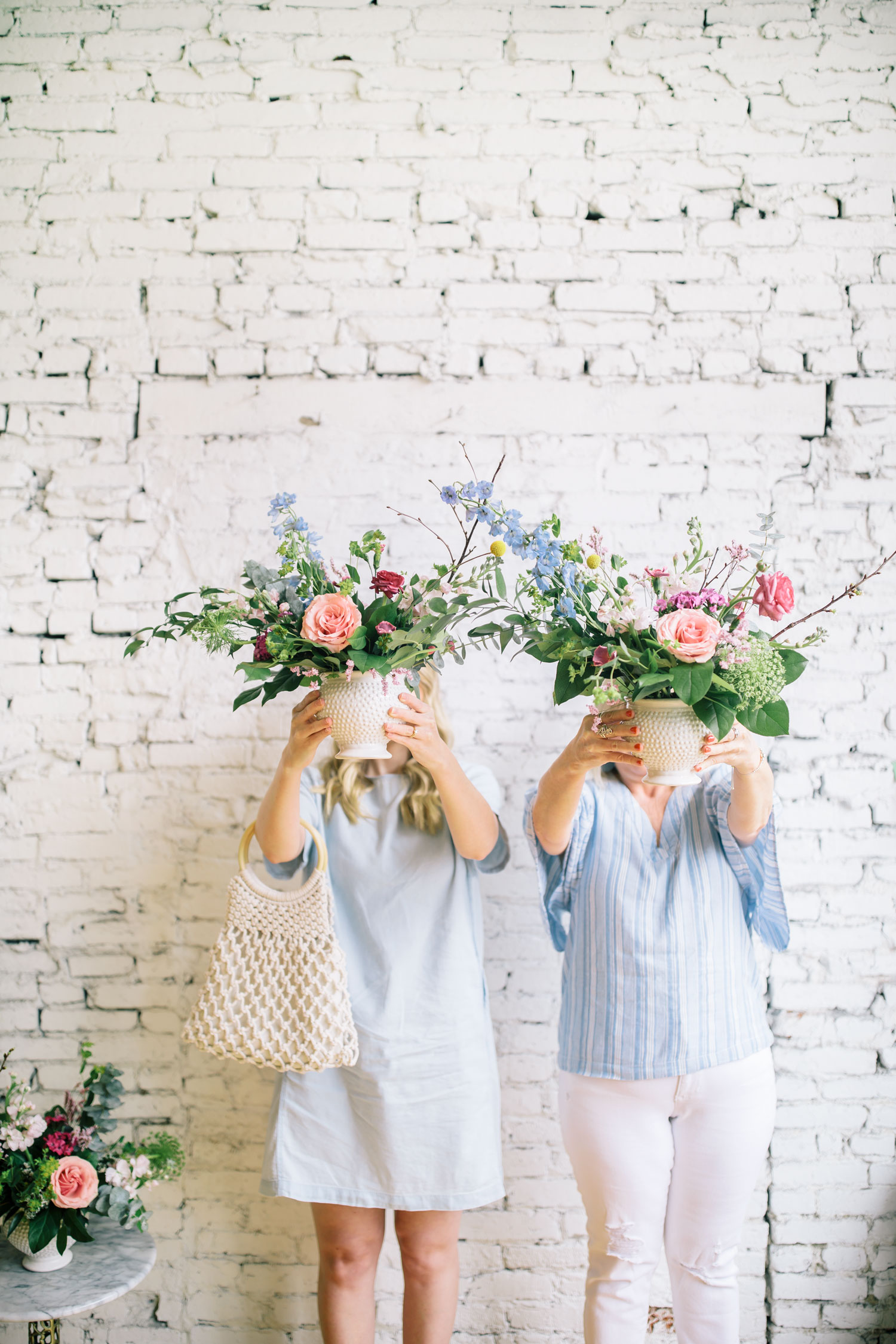 Mother-Daughter Flower Arranging