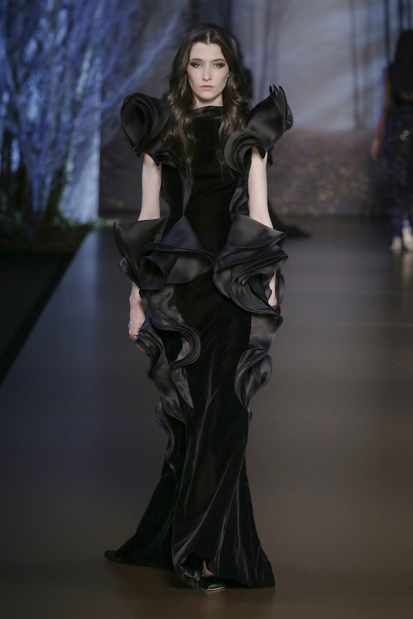 PARIS, FRANCE - JULY 10: A model walks the runway during the Ralph & Russo show as part of Paris Fashion Week - Haute Couture Fall/Winter 2014-2015 at Pavillon Cambon Capucines on July 10, 2014 in Paris, France. (Photo by Richard Bord/Getty Images)