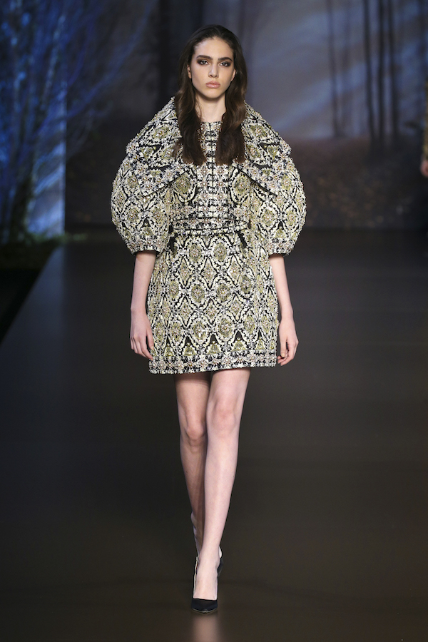 PARIS, FRANCE - JULY 10: A model walks the runway during the Ralph & Russo show as part of Paris Fashion Week - Haute Couture Fall/Winter 2014-2015 at Pavillon Cambon Capucines on July 10, 2014 in Paris, France. (Photo by Richard Bord/Getty Images)